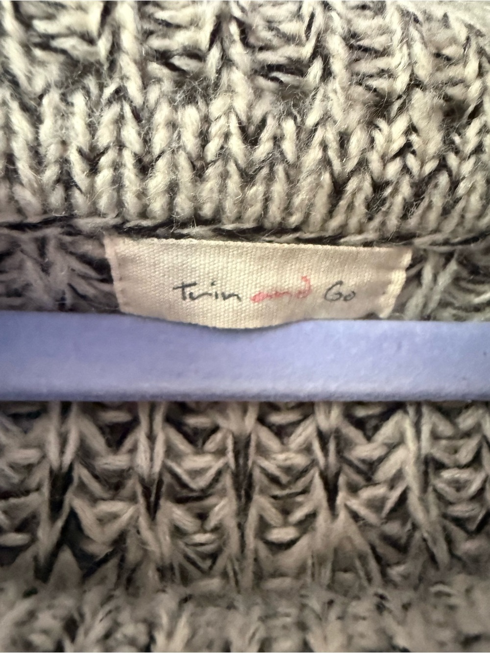 Twin-Set Heather Gray Cowl Neck Sweater with Front Pockets - Picture 2 of 5